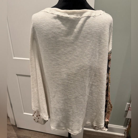 Free people we the free Blossom Thermal Top crew neck mixed media - Picture 5 of 13